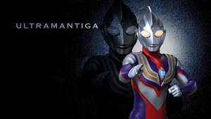 Ultraman Tiga Purple And Red Wallpaper