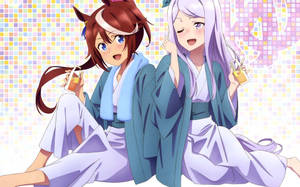 Uma Musume Pretty Derby Meijiro And Tokai Wallpaper