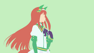 Uma Musume Pretty Derby Minimalist Suzuka Wallpaper