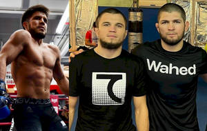 Umar Nurmagomedov And Khabib Nurmagomedov - Mma Champions Wallpaper