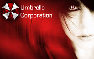 Umbrella Corporation Logoand Mysterious Woman Wallpaper