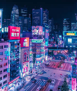 Uncover The Mysteries Of Tokyo And Experience The Allure Of Japan Cyberpunk Wallpaper