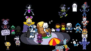 Undertale And Deltarune Characters Wallpaper