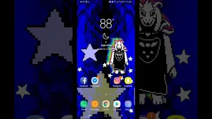 Undertale Asriel Dreemurr In A Phone Wallpaper