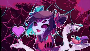 Undertale Muffet Tea Party Wallpaper