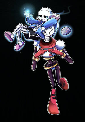 Undertale Sans And Papyrus Illustration Wallpaper