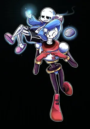 Undertale Sans And Papyrus Illustration Wallpaper