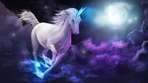 Unicorn In Sky Wallpaper
