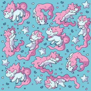 Unicorn Pattern Wallpaper