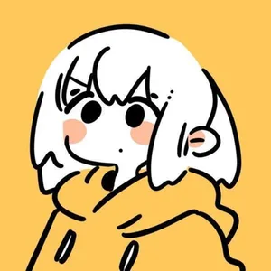 Unique Cool Pfp Of A Cute, Blushing Cartoon Girl Illustration. Wallpaper