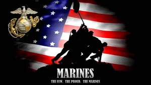 United States Marines Stand Ready Wallpaper