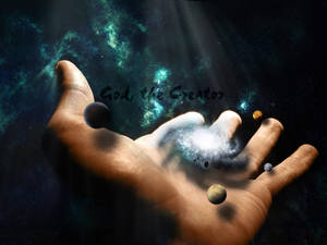 Universe In God's Hand Wallpaper