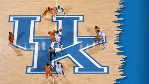 University Of Kentucky Wildcats Show Off Their Hoops Skills Wallpaper