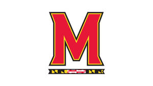 University Of Maryland Logo With Flag Wallpaper