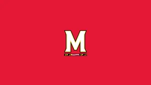 University Of Maryland White On Red Wallpaper