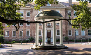 University Of North Carolina Renovated Old Well Wallpaper