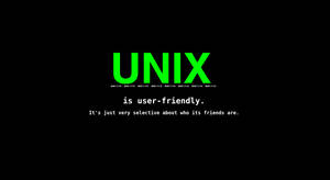 Unix User-friendly Computer System Wallpaper