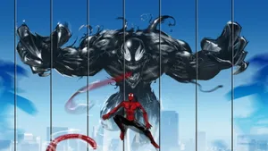 Unleash The Power Of Black Venom Wallpaper