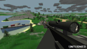 Unturned Sniper Rifle Gun Wallpaper