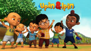 Upin Ipin Playing With Friends Wallpaper