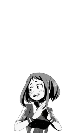 Uraraka Aesthetic Manga Phone Wallpaper