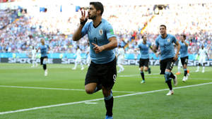 Uruguay Player Luis Suárez Gesture Wallpaper