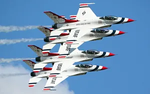 Us Air Force Thunderbirds Formation Wallpaper