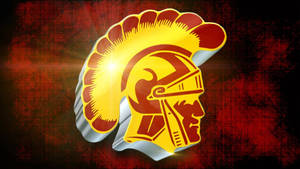 Usc Football Trojans Shining Logo Wallpaper