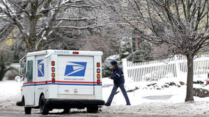 Usps In Snow Wallpaper