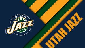 Utah Jazz Digital Name Logo Wallpaper