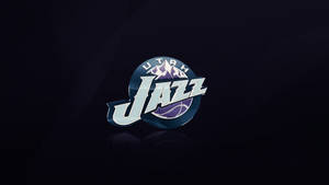 Utah Jazz On Dark Blue Wallpaper