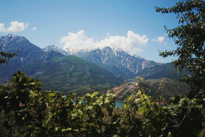 Uzbekistan Chimgan Mountain Range Wallpaper