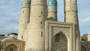 Uzbekistan Chor Minor Madrassah Gatehouse Wallpaper