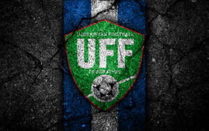 Uzbekistan Football Federation Concrete Logo Wallpaper