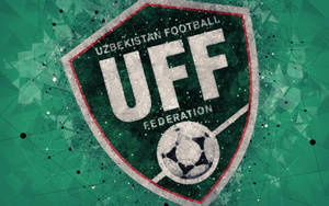 Uzbekistan Football Federation Geometric Logo Wallpaper