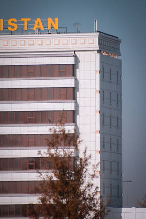 Uzbekistan Grand Hotel Building Wallpaper