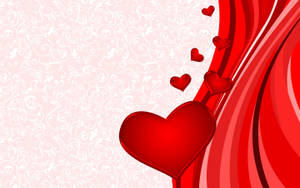 Valentine Red Hearts Wallpaper