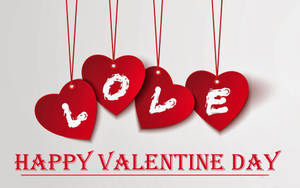 Valentine's Love Hearts Wallpaper