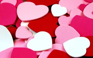 Valentines Hearts Pile Wallpaper