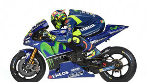 Valentino Rossi 2017 Movistar Yamaha Motorcycle Wallpaper