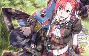 Valkyria Chronicles Couple Picnic Wallpaper