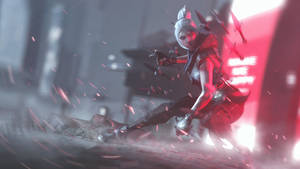 Valorant Jett Blade Storm Wallpaper