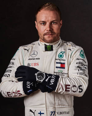 Valtteri Bottas Arms Folded Wallpaper