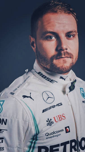 Valtteri Bottas Close Up Wallpaper