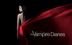 Vampire Diaries Elena Red Dress Wallpaper