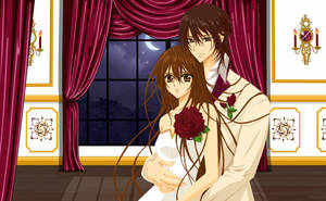 Vampire Knight: Yuki And Kaname Ballroom Dance Scene Wallpaper