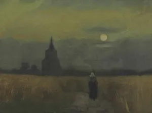 Van Gogh Old Tower At Dusk Wallpaper