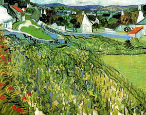 Van Gogh Vineyards At Auvers Wallpaper