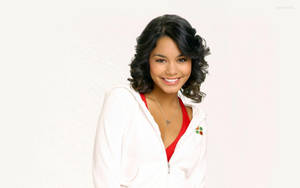 Vanessa Hudgens In White Jacket Wallpaper