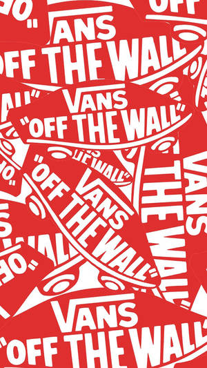 Vans Off The Wall Red Vertical Wallpaper WallpapersOK